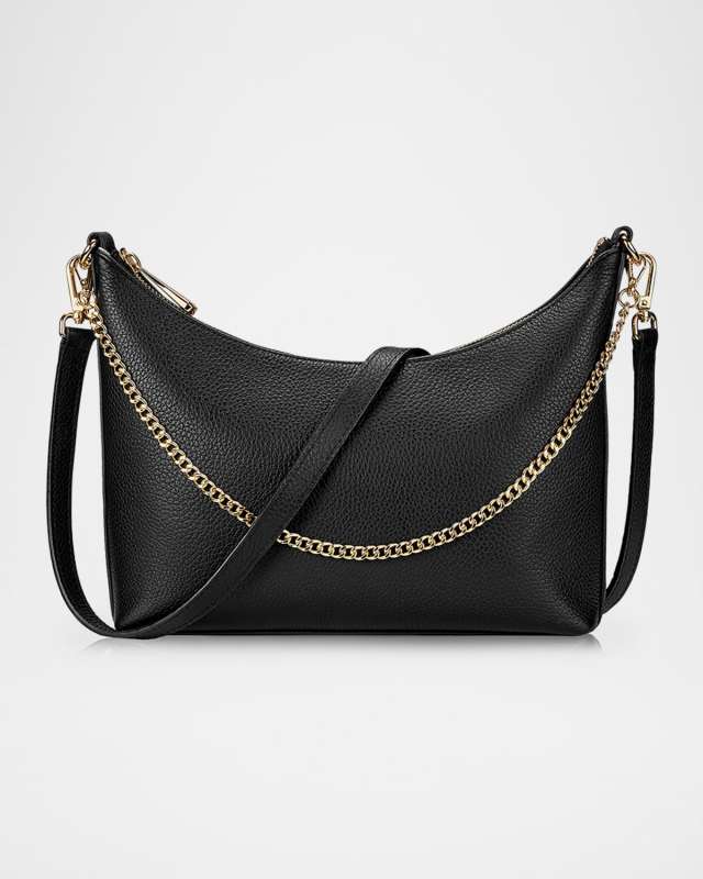 Jules Zip Leather Crossbody Bag